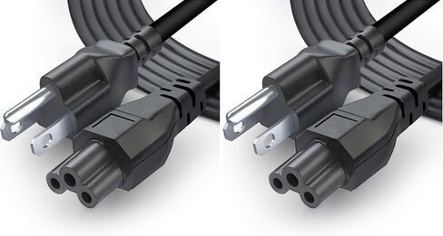 3 Prong AC Laptop Power Cord 5Ft Universal Power Cable | 125V | for Dell HP LG Lenovo Asus Acer Toshiba Sony Laptops/Notebooks, Monitors, Printers, Scanners NEMA 5-15P to C5 Power Cable in Saudi Arabia