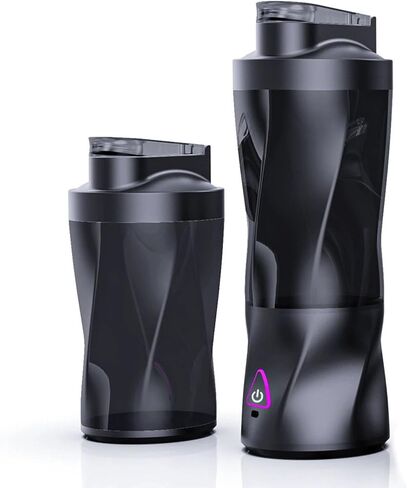 Portable Juicer Blender, USB Rechargeable Smoothie Maker With 5 Upgraded Blades And 6000mAh Battery, Rechargeable Shaker Bottle, Mini Travel Blender For Shakes & Smoothies (Black) in Kuwait