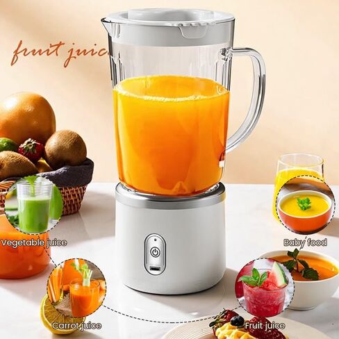 Personal Smoothie Blender, 20000RPM Compact Blender for Shakes with 2 Portable 24oz Cups, Dual-Serve Juicer for Juices, Nutritious Recipes, Kitchen Countertop in Saudi Arabia