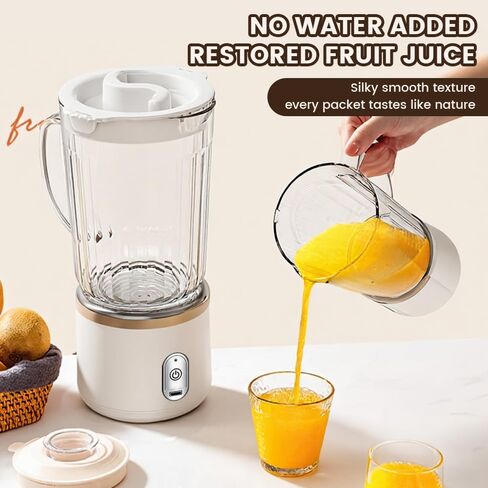 Personal Smoothie Blender, 20000RPM Compact Blender for Shakes with 2 Portable 24oz Cups, Dual-Serve Juicer for Juices, Nutritious Recipes, Kitchen Countertop in Saudi Arabia