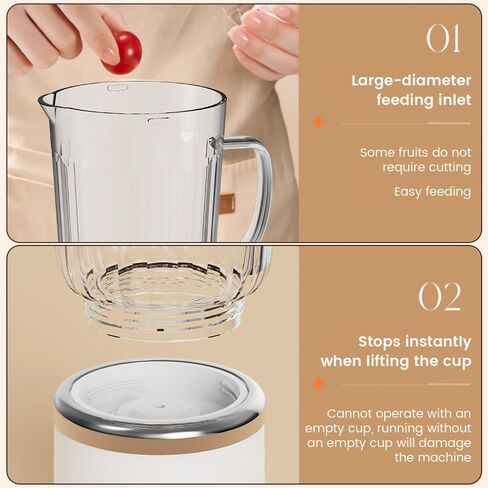Personal Smoothie Blender, 20000RPM Compact Blender for Shakes with 2 Portable 24oz Cups, Dual-Serve Juicer for Juices, Nutritious Recipes, Kitchen Countertop in Saudi Arabia