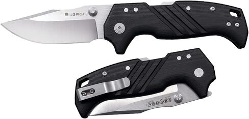 Cold Steel Engage 3" S35VN Razor-Sharp Clip Point Blade 4.25" G-10 Handle Everyday Carry Tactical Folding Knife with Atlas Lock in Saudi Arabia