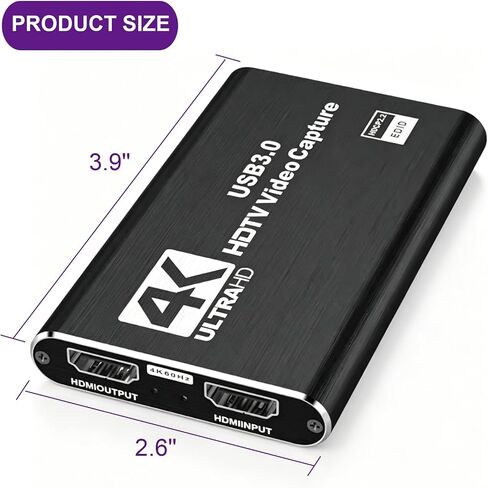 4K HD Video Capture Card for Game Streaming, Camera, TV Box in Saudi Arabia