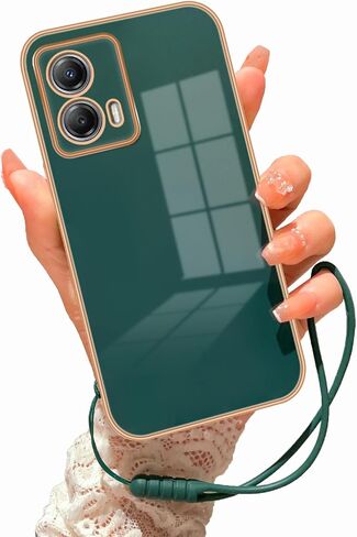 for Moto G 5G 2023 Case,Motorola G 5G 2023 Case for Women Electroplating Luxury Bling Aesthetic Trendy Pretty, Full Camera Soft TPU Protection Shockproof Cover for Motorola Moto G 5G 2023 (Mint Green) in Kuwait