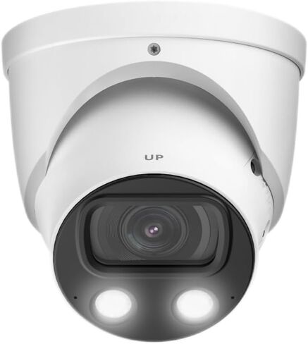 Full-Color Monitoring 4K 8MP 1/1.2" CMOS Fixed-Focal Warm LED Built-in MIC Turret IP POE Camera,Support IVS (Perimeter Protection) and Face Detection, IPC-Color4K-T-S2 (White-2.8mm) in Saudi Arabia