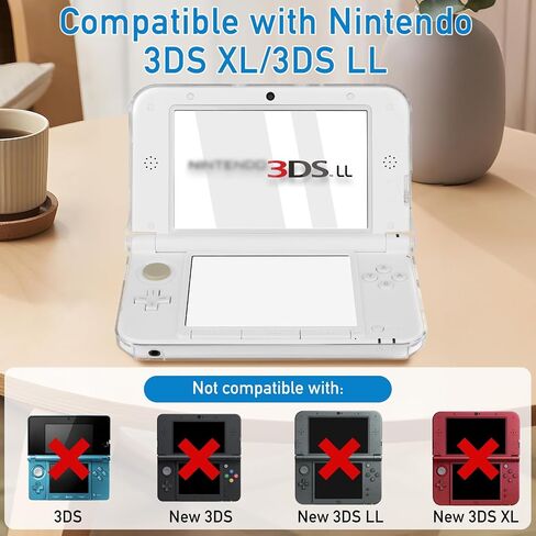 4-in-1 Accessories Kit for Nintendo 3DS XL/LL – Carrying Case, Clear Hard Shell, 4 Stylus Pens & 2 Sets of Screen Protectors - Full Protection Bundle Compatible with 3DS LL/XL Console in Saudi Arabia