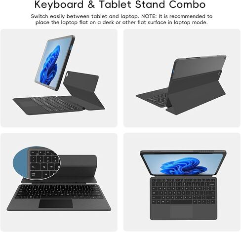 2-in-1 Laptop/Tablet, 12" 2K FHD IPS Touchscreen, 12GB RAM 256GB SSD in Kuwait