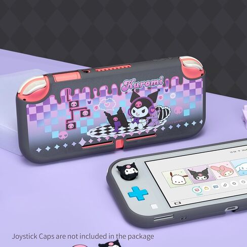 Kuitmor Protective Shell for Switch Lite, Slim Kawaii Cartoon Dockable Cover Case Compatible with Nintendo Switch Lite, Anti-Scratch and Shock-Absorption Design Cover Skins(Kuromi) in Saudi Arabia