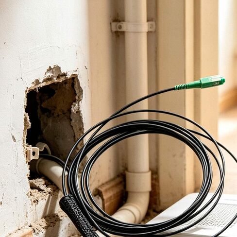 STEREN SC/APC-SC/APC Fiber Optic Patch Cord, Black, 100ft in Saudi Arabia