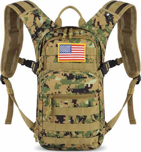 Tactical Hydration Backpack 2L Water Bladder - Lightweight Durable Pack for Hiking, Running, Outdoor Adventures, Adjustable Straps & Leak-Proof Design in Kuwait