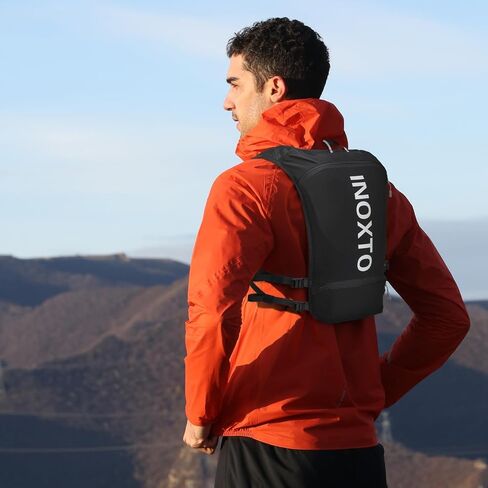 INOXTO Running Hydration Vest ,Lightweight Insulated Pack with 250ml Soft Flask Daypack for Hiking Trail Running Cycling Race Marathon for Women Men (Black, Standard) in Saudi Arabia