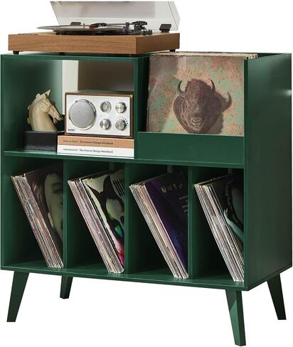 LELELINKY Large Record Player Stand Holds Up to 300 Albums in Saudi Arabia