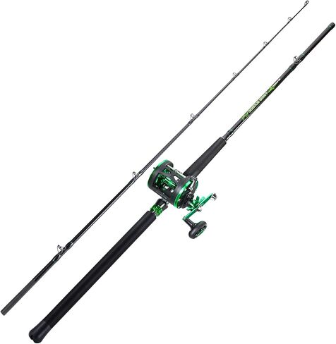 Sougayilang Catfish Rod and Reel Combo, 2-Piece MH Conventional Reel Fishing Combo, 25 lb Carbon Drag for Large Flathead and Blue Catfish, Saltwater-Ready for Salmon and Steelhead Bottom Fishing in Saudi Arabia