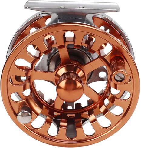 Fly Fishing Reel 7/8 CNC Central Brake Adjustable Discharge Force Aluminum Alloy Oxidized Treatment Fishing Accessories for Fishermen in Saudi Arabia