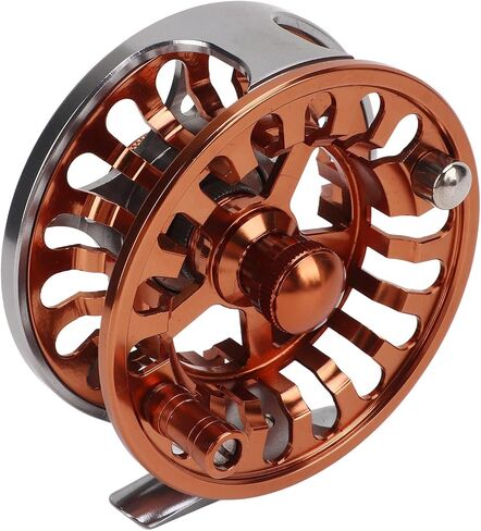 Fly Fishing Reel 7/8 CNC Central Brake Adjustable Discharge Force Aluminum Alloy Oxidized Treatment Fishing Accessories for Fishermen in Saudi Arabia