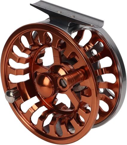 Fly Fishing Reel 7/8 CNC Central Brake Adjustable Discharge Force Aluminum Alloy Oxidized Treatment Fishing Accessories for Fishermen in Saudi Arabia