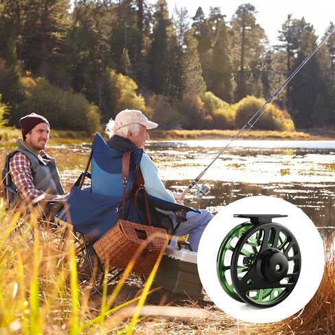 Fly Fishing Reel, CNC Machined Aluminum, Lightweight and Portable, Corrosion-Resistant, One-Way Bearing, for Anglers in Saudi Arabia