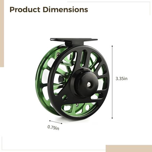 Fly Fishing Reel, CNC Machined Aluminum, Lightweight and Portable, Corrosion-Resistant, One-Way Bearing, for Anglers in Saudi Arabia