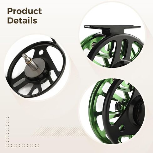 Fly Fishing Reel, CNC Machined Aluminum, Lightweight and Portable, Corrosion-Resistant, One-Way Bearing, for Anglers in Saudi Arabia