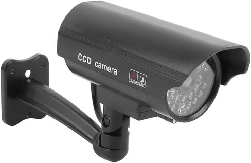 Dummy Fake Security Camera with Red Flashing Lights, Simulated CCTV Surveillance System for Indoor Outdoor Use, Effective Visual Deterrent for Home, Shop, Office Security in Saudi Arabia