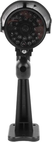 Dummy Fake Security Camera with Red Flashing Lights, Simulated CCTV Surveillance System for Indoor Outdoor Use, Effective Visual Deterrent for Home, Shop, Office Security in Saudi Arabia
