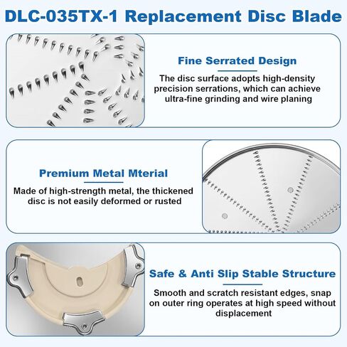 DLC-035TX-1 Replacement Disc Blade (Fine Grating Disc) Fit for Cuisinart in Saudi Arabia