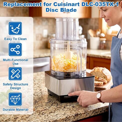 DLC-035TX-1 Replacement Disc Blade (Fine Grating Disc) Fit for Cuisinart in Saudi Arabia