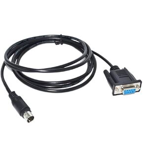 RS232 DB9 D-SUB9PIN Female to MINI DIN 8P MD8PIN Male Adapter Converter Programming Cable(1.8M) in Kuwait