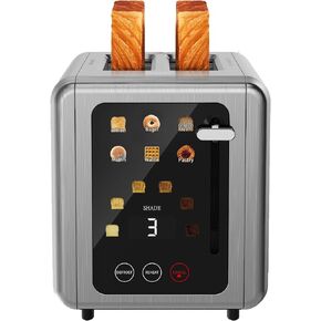 2 Slice Stainless Steel Smart Digital Timer Touch Screen Toaster in Kuwait