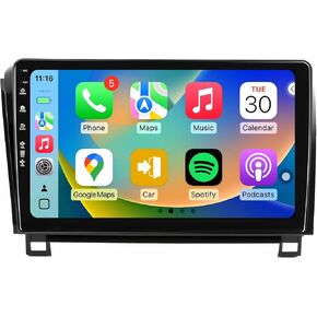 Car Radio Stereo for Toyota Tundra 2007-2013, Android 13 upgrade/10inch QLED IPS Touch Screen/Wireless Carplay/Android Auto/Bluetooth/GPS Navigation/WiFi/5G/HD Rearview Camera/SWC/FM (2+64) in Saudi Arabia