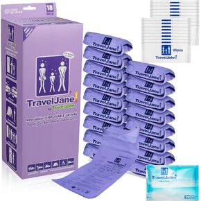 TravelJane Resealable Disposable Urinal Bags – Leakproof – (TJ1T-C) in Saudi Arabia