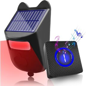 Solar Driveway Alarms Wireless Outside Weatherproof Motion Detector & Sensor for 1000ft Long Range - No Need Replace Batteries Security Driveway Alert System - Monitor & Protect Outside Property in Saudi Arabia