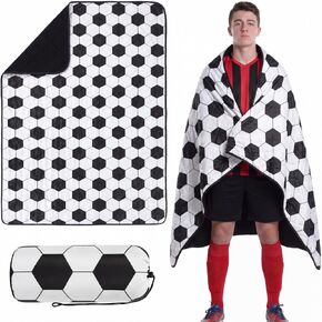 Outdoor Waterproof Stadium Blanket, 50'' x 60'' Baseball Pattern Fleece Blanket with Portable Bag for Camping Picnics Sporting Events, Gifts for Baseball Lovers, Sports Mom Must Haves in Saudi Arabia