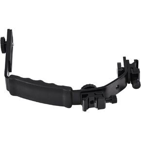POCREATION L Shaped Flash Bracket Holder with Dual Hot Shoe Mounts for in Kuwait