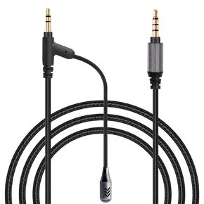 Boom Gaming Microphone Cable,Over-Ear Headphones Voice Call Recording Cable,Aluminum Alloy Mic,High Purity Oxygen Free Copper Earphone Cord Custom-Designed for Gaming Live Streaming Studio 3.5mm 6.5ft in Saudi Arabia