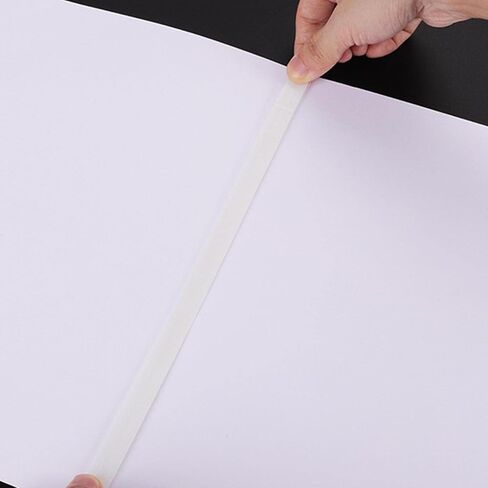 Thermal Binding Glue Strips 2mm Wide (0.08 inch) - 100Pcs EVA Hot Melt Adhesive Strips with Backing for Book Binding Repair & Machine in Saudi Arabia