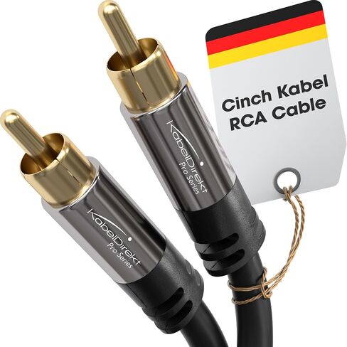 KabelDirekt – RCA/Phono subwoofer Lead Cable – 1×1 – 3ft in Kuwait
