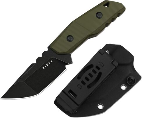 Kizer Quartz Fixed Blade Knife,3.15" Tanto AEB-L Tactical Knife with Sheath in Saudi Arabia