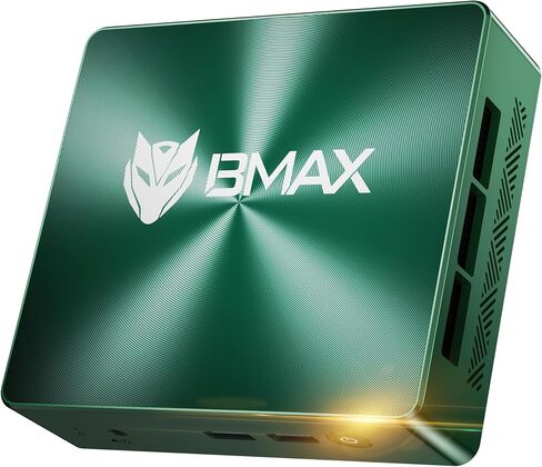 Bmax Mini PC B1 Plus، Intel Celeron J3355 (يصل إلى 2.5 جيجا هرتز)، ذاكرة وصول عشوائي 6 جيجا بايت 128 جيجا بايت eMMC يدعم توسيع M.2 SSD (512 جيجا بايت/2 تيرابايت)، شاشة مزدوجة 4K 2.4 جيجا/5 جيجا واي فاي وBT5.0 كمبيوتر مكتبي صغير للمنزل/المكتب in Kuwait