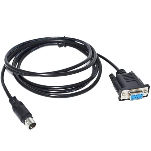 RS232 DB9 D-SUB9PIN Female to MINI DIN 8P MD8PIN Male Adapter Converter Programming Cable(1.8M) in Kuwait