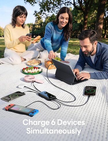 50000mAh Portable Charger, Built-in 4 Cables,22.5W Fast Charging Power Bank in Kuwait