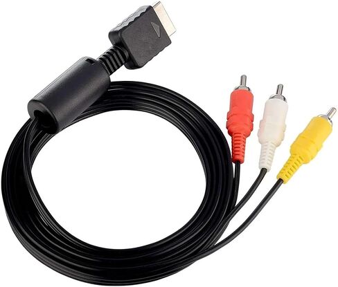 10pcs PS2 PS3 AV Cable, AV to Composite Cable Cord for 2 PS2 PS3(6FT) in Saudi Arabia