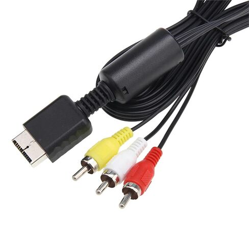 10pcs PS2 PS3 AV Cable, AV to Composite Cable Cord for 2 PS2 PS3(6FT) in Saudi Arabia