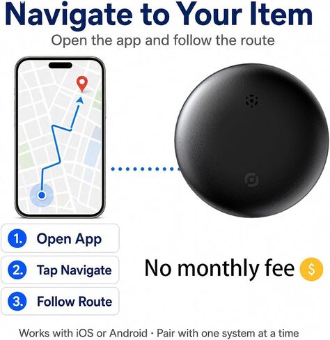 GPS Tracker for Vehicles No Subscription, iOS & Android Dual System in Saudi Arabia