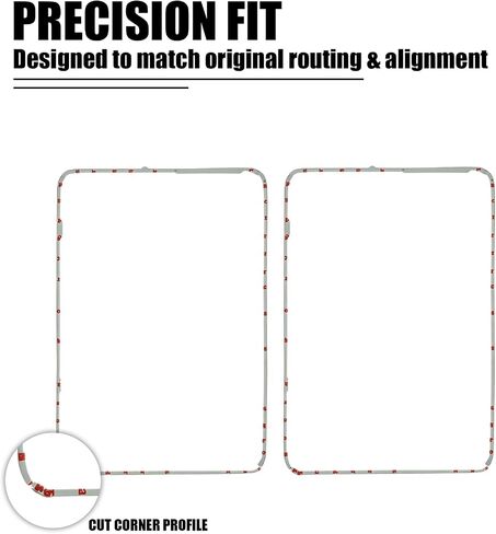 2PCS for iPad Air 6th Gen Screen Adhesive Replacement for iPad Air 2024 11 inch Front Touch Panel LCD Bezel Frame Pre-Cut Tape Sticker Glue Fit for Model: A2903 A2904 A2902 in Saudi Arabia