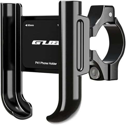 GUB P41 Aluminum Bike Phone Holder for 4.0" to 7.2" Device Quick Release Bicycle Phone Stand Scooter Mount Support Handlebar Clips (Black) in Kuwait