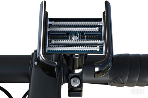 GUB P41 Aluminum Bike Phone Holder for 4.0" to 7.2" Device Quick Release Bicycle Phone Stand Scooter Mount Support Handlebar Clips (Black) in Kuwait