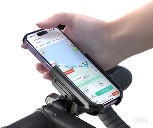 GUB P41 Aluminum Bike Phone Holder for 4.0" to 7.2" Device Quick Release Bicycle Phone Stand Scooter Mount Support Handlebar Clips (Black) in Kuwait