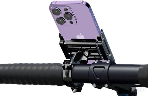 GUB P41 Aluminum Bike Phone Holder for 4.0" to 7.2" Device Quick Release Bicycle Phone Stand Scooter Mount Support Handlebar Clips (Black) in Kuwait