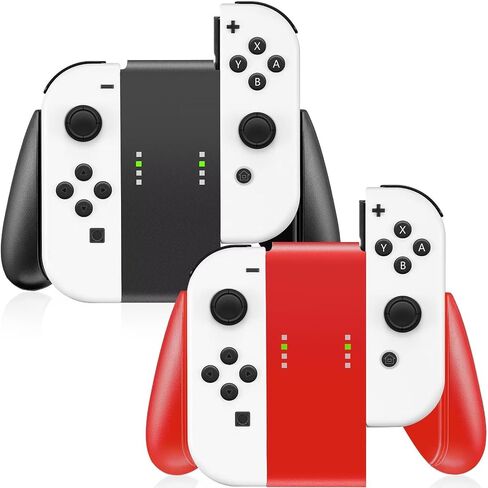 Gepicest Switch Accessories Grip Holder for Switch Controller Compatible with Switch Handheld Remote, Kit Set Grips Holder for Dual Remote Controller Black 2 Packs in Saudi Arabia